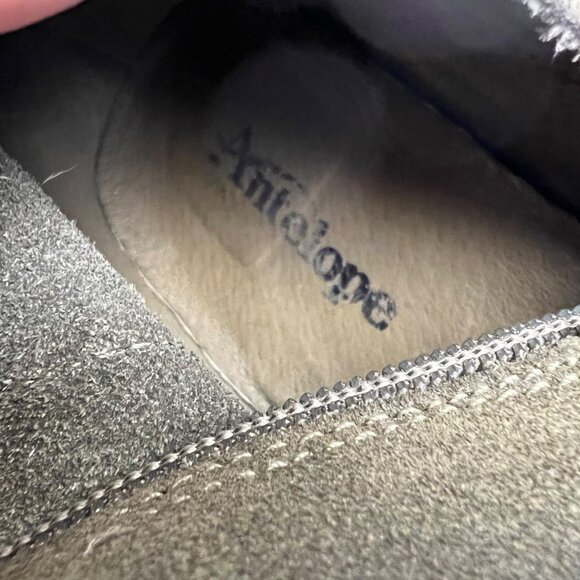 Antelope Womens Brown Suede Mid Calf Boots Chunky Block Heel size 40 US 9 9.5 - Picture 13 of 16